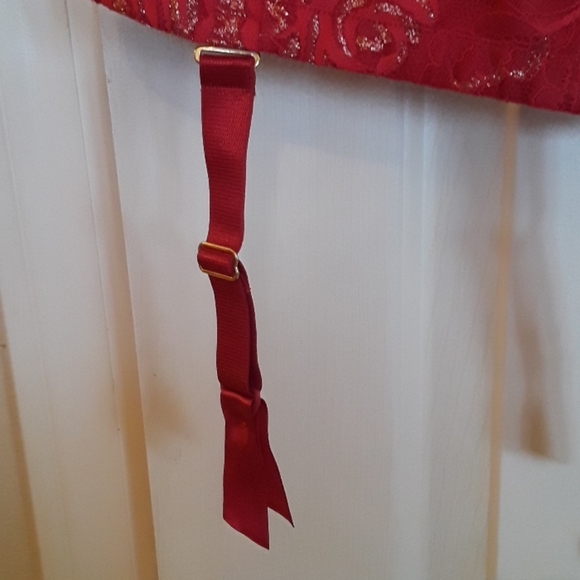 Cacique Bustier red lace size 40dd - Picture 3 of 6